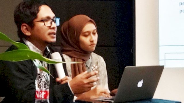 Direktur Eksekutif Setara Institute, Halili Hasan, saat konferensi pers yang digelar di Hotel Akmani, Jalan KH Wahid Hasyim, Jakarta Pusat, Minggu, 10 Desember 2023.
