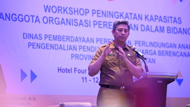Workshop Peningkatan Kapasitas Anggota Organisasi Perempuan dalam Bidang Sosial yang dirangkaikan dengan Rapat Kerja Daerah (Rakerda) DWP Provinsi Sulawesi Selatan Tahun 2023 tersebut, berlangsung di Hotel Four Points By Sheraton Makassar, Selasa, 12 Desember 2023.