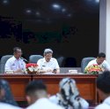 Bahas Ketersediaan Bahan Pokok, Pj Sekda Sulsel Rapat Bersama Satgas Pangan dan Distributor