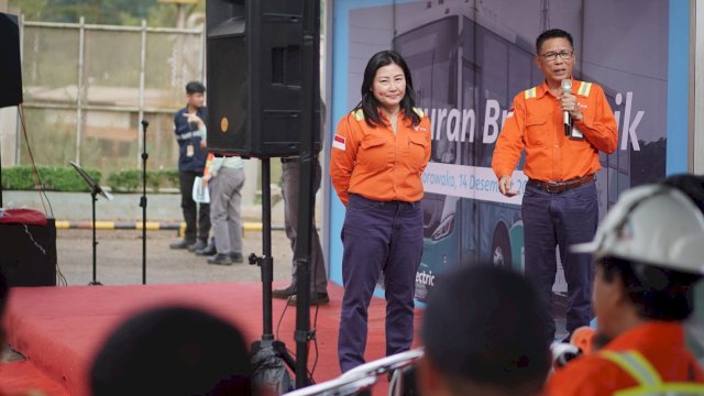 Komitmen Turunkan Emisi Karbon, PT Vale  Kembali Luncurkan Bus Listrik Buatan Indonesia