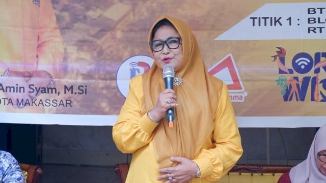 Anggota DPRD Makassar dari Fraksi Golkar, Apiaty Amin Syam/Ist