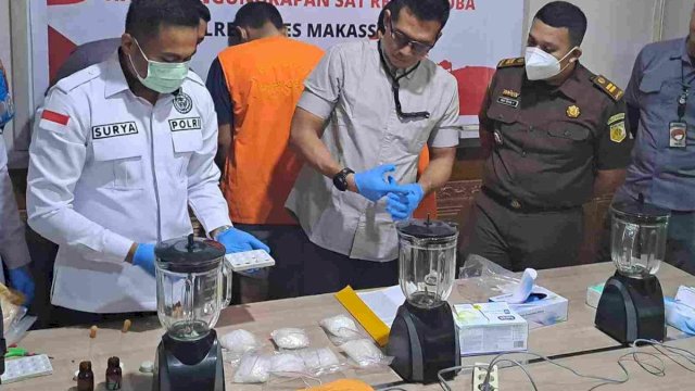 Pemusnahan barang bukti kasus penyalahgunaan narkoba/Ist