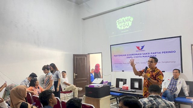 Bimtek Saksi Perindo di Makassar. Ist