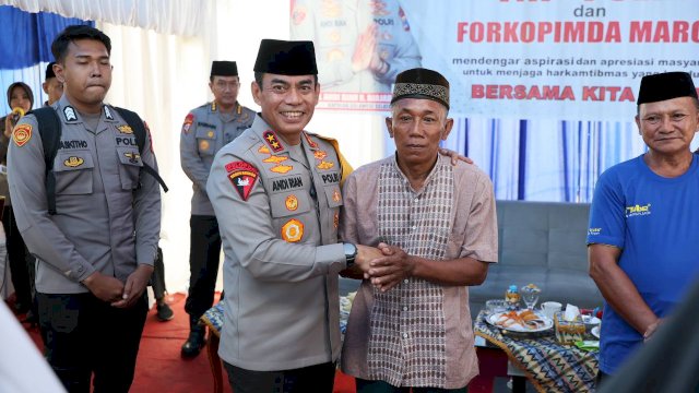Kapolda Sulsel Irjen Pol Andi Rian Ajak Warga Maros Jaga Persatuan Walau Beda Pilihan Politik