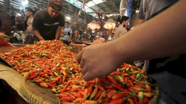 BEBAS INFLASI. Wali Kota Makassar Mohammd Ramdhan Pomanto menargetkan Makassar menjadi kota pertama bebas inflasi cabai.
