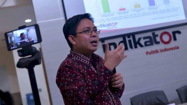 Direktur Eksekutif Indikator Politik Indonesia Burhaniddin Muhtadi