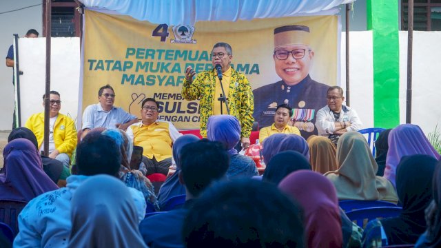 Caleg DPR RI Dapil II Partai Golkar Nomor Urut 4, Taufan Pawe (TP) menggelar sosialisasi, di Kabupaten Bulukumba.
