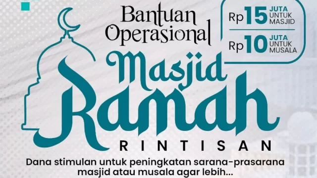 Infografis Bantuan Operasional Masjid Ramah