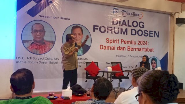 Forum Dosen Sulsel Suarakan Pemilu 2024 yang Damai dan Bermartabat