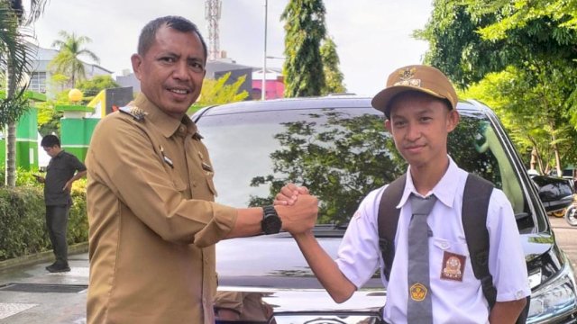 Disiplin Saat Deklarasi Damai Putih Abu-abu, Akbar Ali Berikan Apresiasi Siswa SMK di Parepare