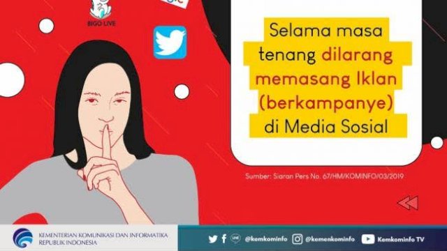 Masa Tenang Pemilu Mulai Besok, Simak Aturan Larangannya