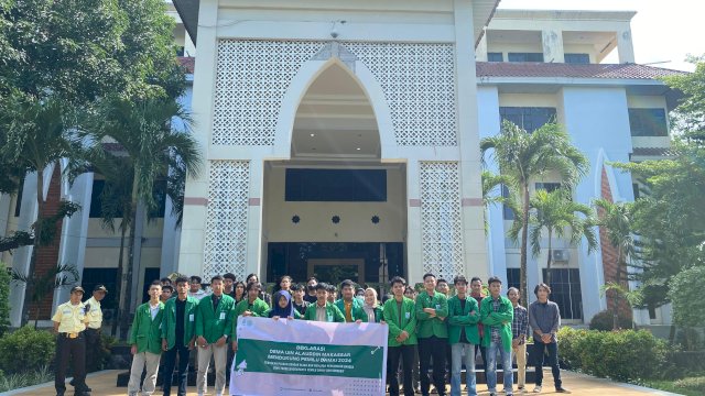 Dewan Mahasiswa UINAM menggelar deklarasi Pemilu Damai 2024.