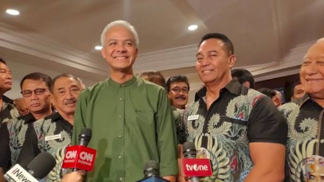 Wakil Ketua TPN Andika Perkasa bersama Ganjar Pranowo.
