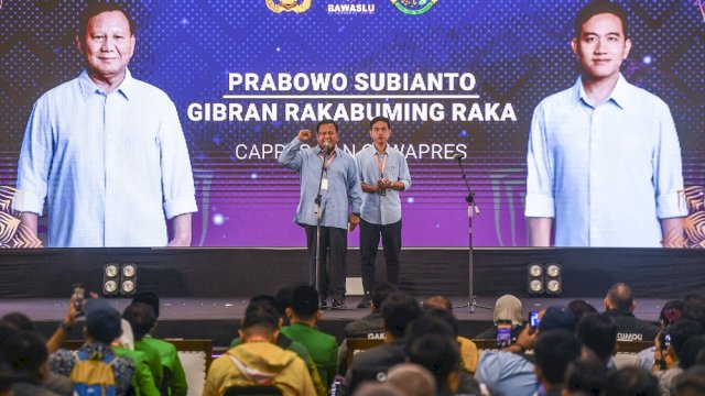 Paslon&nbsp;Prabowo Subianto-Gibran Rakabuming Raka masih unggul dalam perolehan suara sementara.