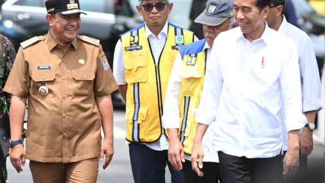 Presiden RI Joko Widodo saat melakukan kunjungan kerja di Sulsel selama dua hari.