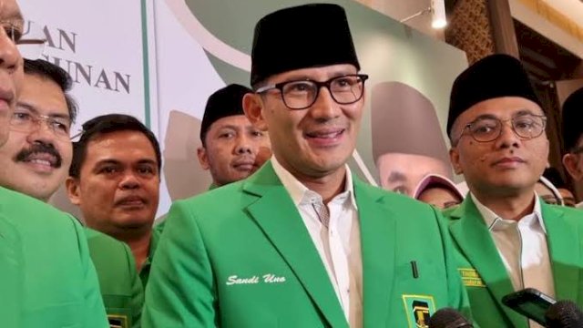 Ketua Badan Pemenangan Pemilu (Bappilu)&nbsp;Partai Persatuan Pembangunan&nbsp;(PPP) Sandiaga Uno
