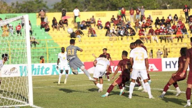 Penggawa PSM Makassar saat menang 2-0 atas Barito Putera di Stadion Gelora BJ Habibie.
