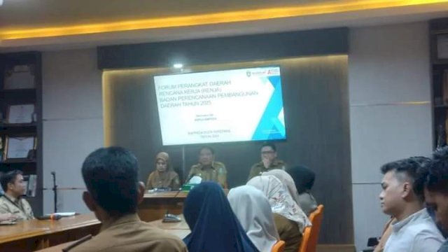 Badan Perencanaan Pembangunan Daerah (Bappeda) Kota Parepare menggelar Forum Perangkat Daerah di Ruang Rapat Bappeda Parepare, Selasa (19/03/024).