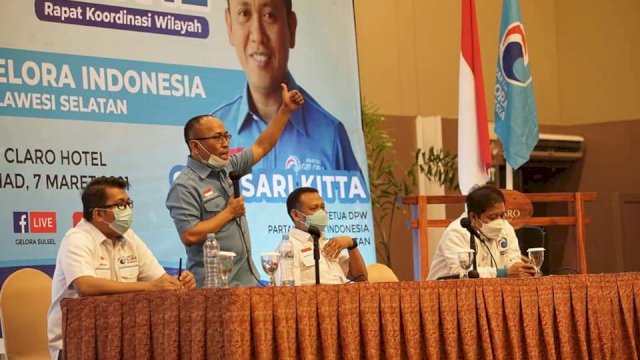 Sekretaris Partai Gelora Sulsel Mudzakkir Ali Djamil
