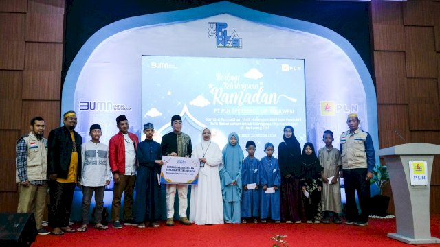 PLN Meriahkan Ramadan dengan Berbagi Kebahagiaan Bersama Anak Panti di Makassar