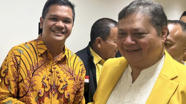 Uji (kiri) dan Airlangga Hartanto (kanan)