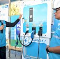 Dirut PLN Jajal SPKLU di Rest Area 628B Saradan Pakai Mobil Listrik