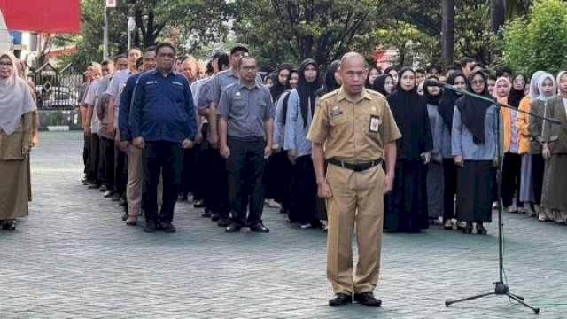 Apel pagi di Lingkungan Staf DPRD Kota Makassar