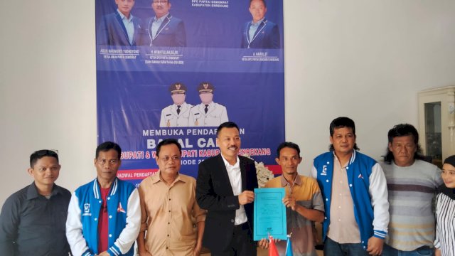 Bidik Pilkada Enrekang, Hasri Daftar calon Bupati di Partai Demokrat