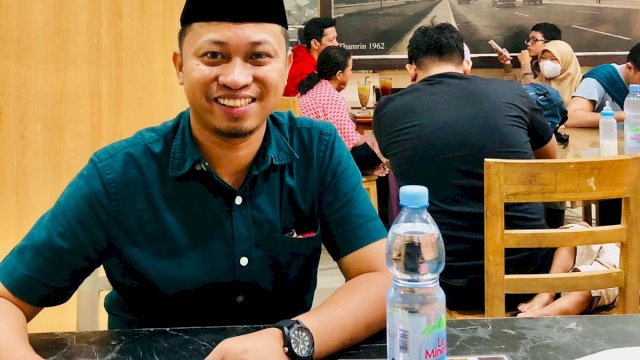 Koordinator Steering Committee Konfercab XLII HMI Cabang Makassar Hasan Basri Baso. ist