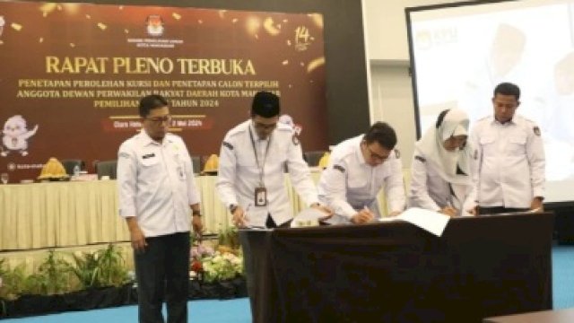 Penetapan pemenang Pemilu 2024 di Kota Makassar