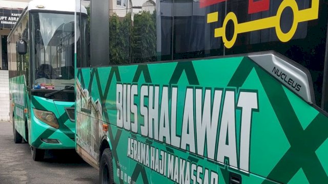 Asrama Haji Makassar Sediakan Layanan Bus Salawat Untuk Permudah Aktivitas Jemaah