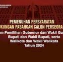 Baru 2 Pasangan Bapaslon Kepala Daerah Perseorangan Serahkan Data Dukungan