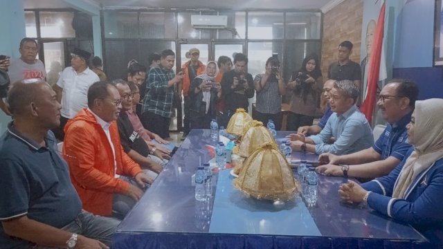 Danny mendaftar di partai Demokrat Sulsel sebagai calon gubernur. Foto/PM