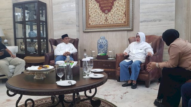 Pertemuan antara Indira dan ARB di tengah dinamika Pilwali Makassar. ist