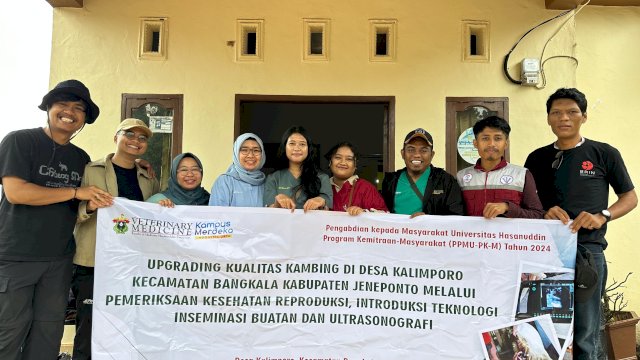 Penyuluhan di Bangkala, Unhas Ajarkan Introduksi Teknologi Reproduksi Ternak 