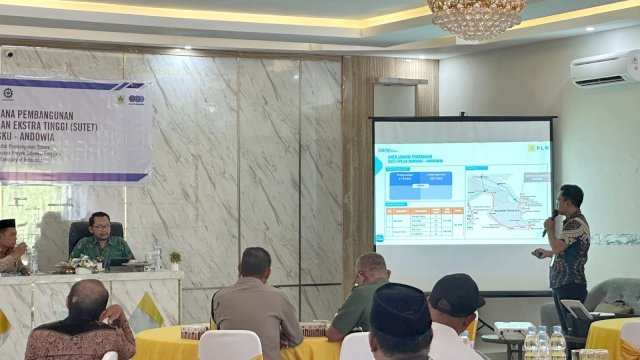 PLN Gelar Sosialisasi Rencana Pembangunan Saluran Udara Tegangan Ekstra Tinggi (SUTET) 275 KV Bungku - Andowia