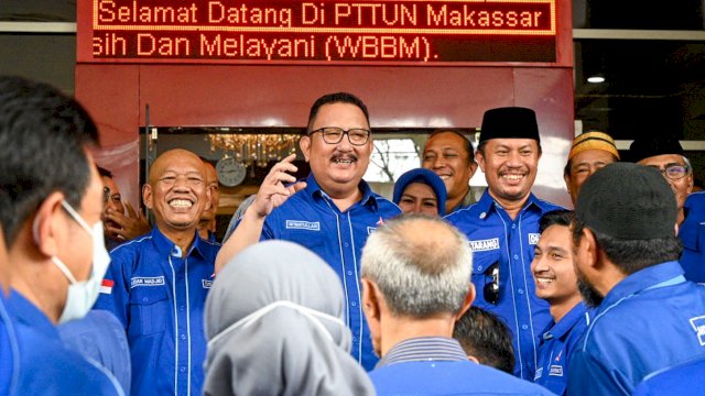 Ketua DPD Demokrat Sulsel Ni'matullah bersama jajaran pengurusnya. Ist