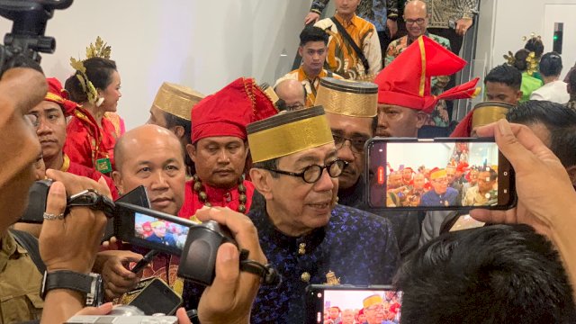 Menkumham Yasonna saat berada di Makassar. Foto/PM