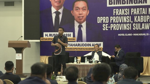Bimtek legislator NasDem se-Sulsel. Ist