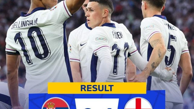 Menang Tipis Lawan Serbia, Inggris Puncaki Klasemen Sementara Grup C Euro 2024