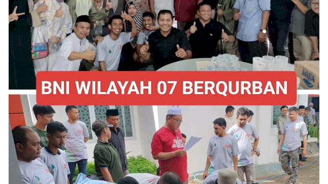 Rayakan Idul Adha 1445 H, BNI Kantor Wilayah 07 Sembelih 12 Hewan Kurban