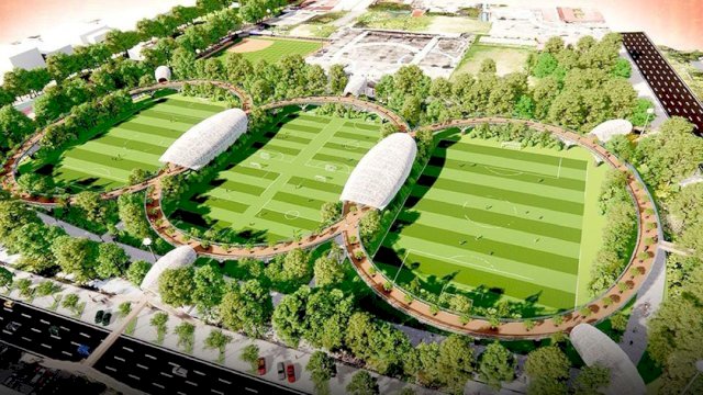 Wajah baru lapangan Karebosi Makassar. Ist