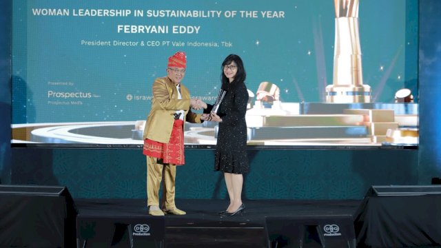 CEO PT Vale Raih Penghargaan ISRA Award 2024 atas Kepemimpinan Berkelanjutan