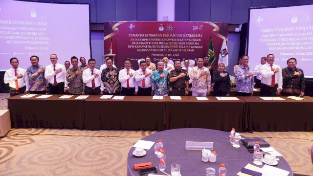 KPU-Kejaksaan se-Sulsel Jalin Kerjasama Hadapi Pilkada Serentak
