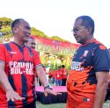 Tim Pemprov Sulsel vs Tim Pemkot Makassar Eksibisi di Piala Walikota Cup
