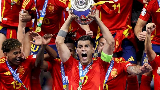 Tumbangkan Inggris 2-1, Spanyol Segel Juara Euro 2024