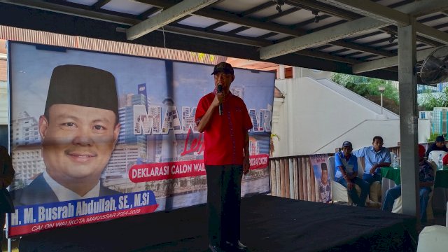 Deklarasi Maju Pilwali, Busrah Abdullah Jual Program Bagi-bagi Ikan ke Warga Makassar