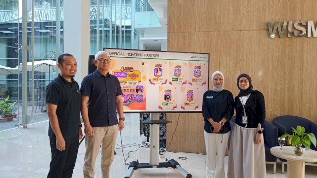 Konferensi pers Kalla Event Support F8 di Wisma Kalla, Selasa (16/7/2024).