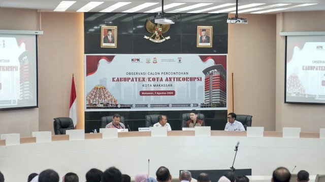 Makassar Dicalonkan sebagai Kota Percontohan Antikorupsi oleh KPK RI