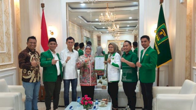 PPP Resmi Usung Indira-Ilham Maju Pilwalkot Makassar